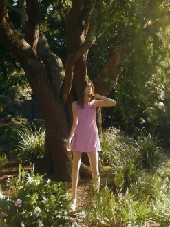 Harper Dress in Purpink