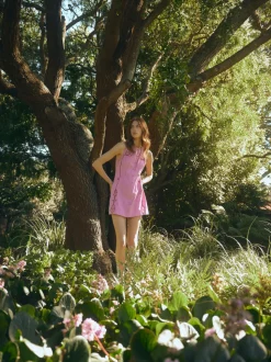 Harper Dress in Purpink