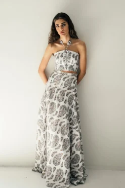 Hava Bustier in Paisley