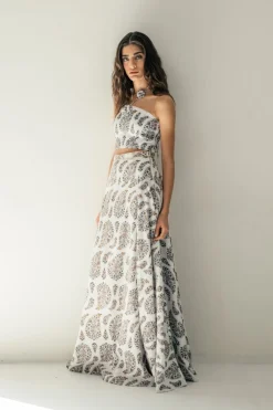 Hava Bustier in Paisley