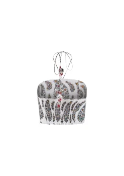 Hava Bustier in Paisley