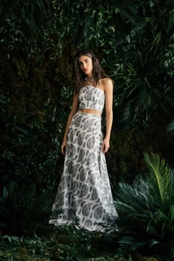 Hava Bustier in Paisley