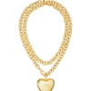 Heart & Soul Necklace in Gold