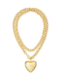 Heart & Soul Necklace in Gold