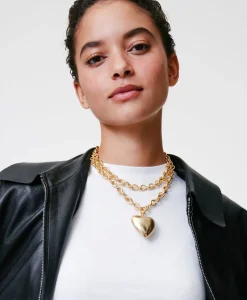 Heart & Soul Necklace in Gold