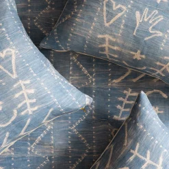 Heart in Hand Indigo Pillow