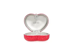 Heart Miniature Pillbox in Red