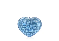 Heart Miniature Pillbox in Light Sapphire