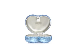 Heart Miniature Pillbox in Light Sapphire