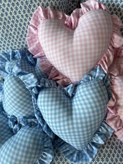 Heart Ruffle Pillow