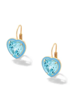 Heart-Shaped Blue Topaz Cocktail Drops