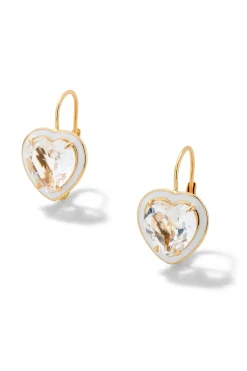 Heart-Shaped White Topaz Cocktail Drops