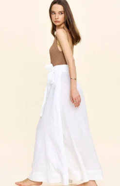 Helena Wrap Skirt in White