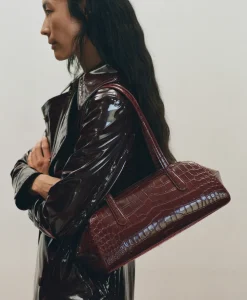 Helios in Oxblood Croc