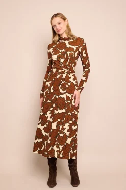 Hera Dress in Mystic Flora Olive