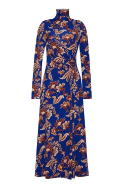 Hera Dress in Regal Paisley Blue