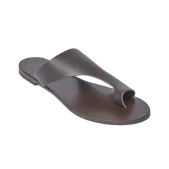 Hera Vegetable Tanned Leather Sandal in Brown