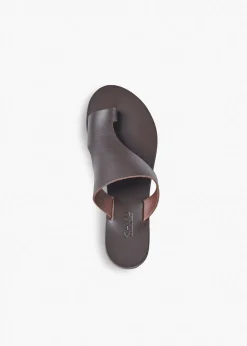 Hera Vegetable Tanned Leather Sandal in Brown