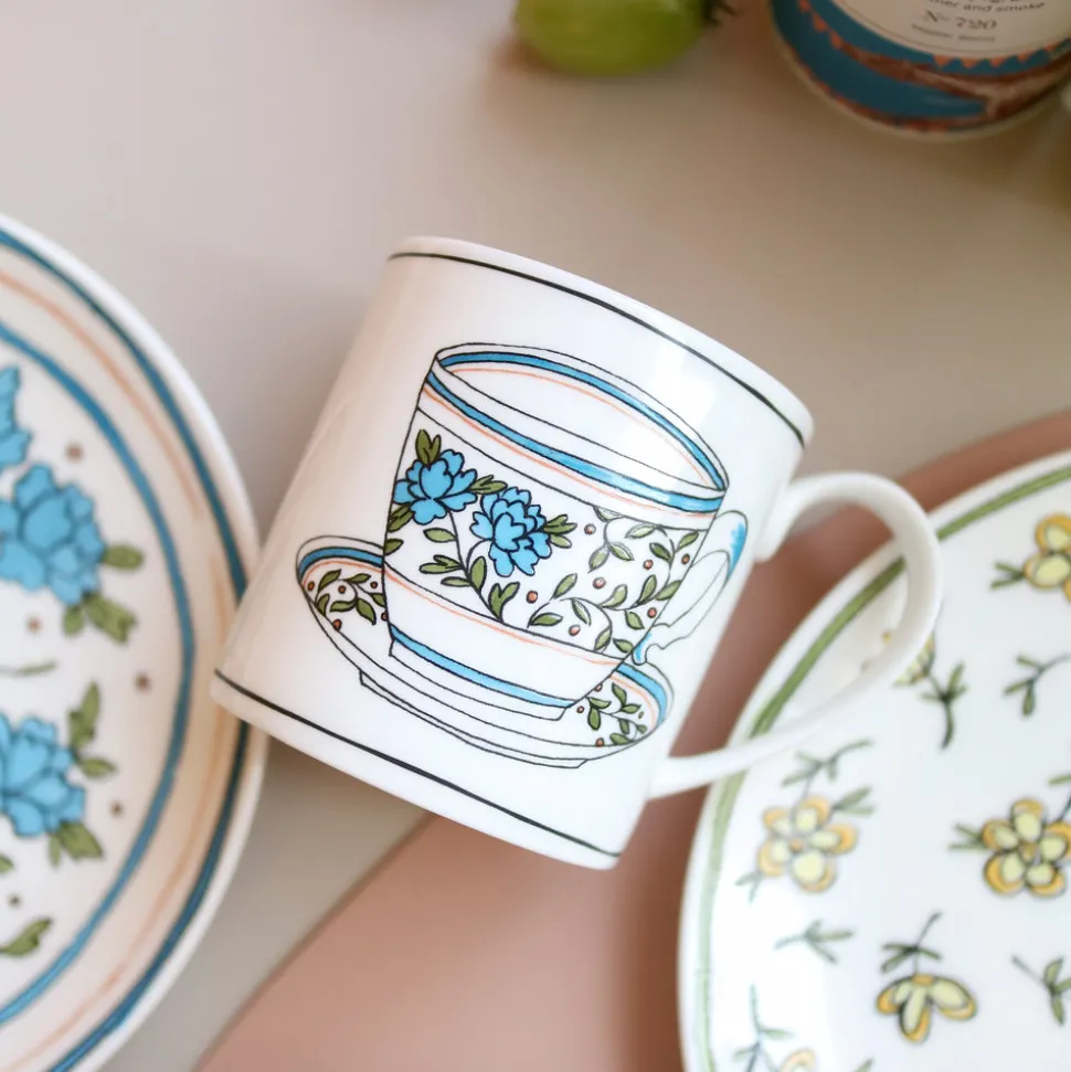 Heritage Bachelor Button Mug