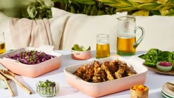 Heritage Set of 3 Rectangular Dishes in Peche