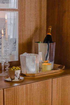 Hexagon Silver-Plated Champagne Bucket