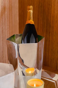 Hexagon Silver-Plated Champagne Bucket