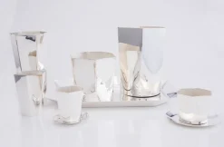 Hexagon Silver-Plated Ice Bucket