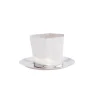Hexagon Silver-Plated Nut Bowl & Saucer