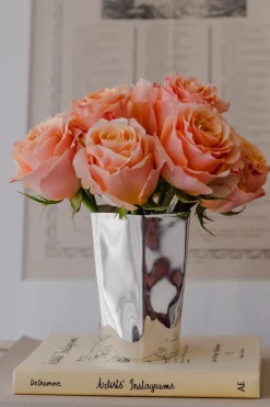 Hexagon Silver-Plated Tall Tumbler