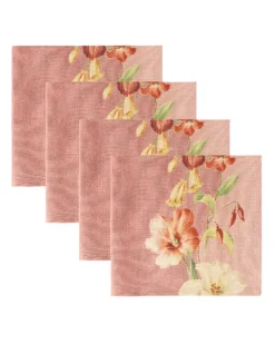 Hibiscus Colony Napkins, Set of 4