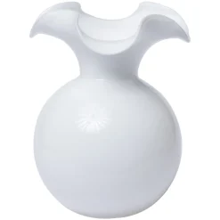 Hibiscus Glass Large Fluted Vase