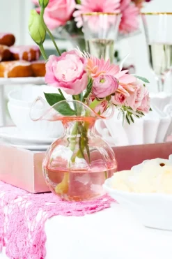 Hibiscus Glass Medium Fluted Vase