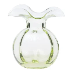 Hibiscus Glass Medium Fluted Vase