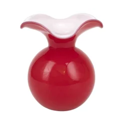 Hibiscus Glass Medium Fluted Vase
