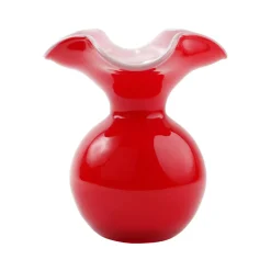 Hibiscus Glass Small Fluted Vase