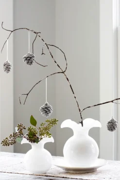 Hibiscus Glass Small Fluted Vase