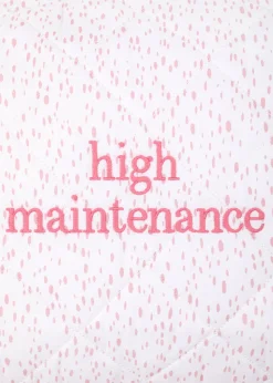 High Maintenance Celine Hearts Mini Pillow