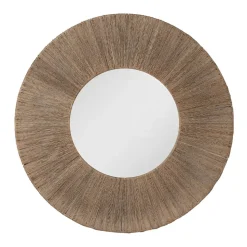 Highball Jute Round Mirror
