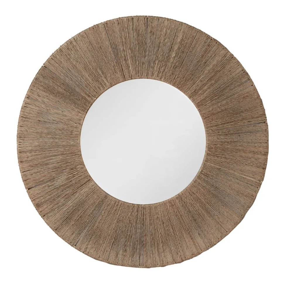 Highball Jute Round Mirror