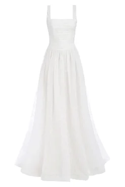 Hippolyta Ivory Floral A-Line Gown