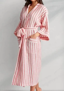 Holbox Linen Bathrobe