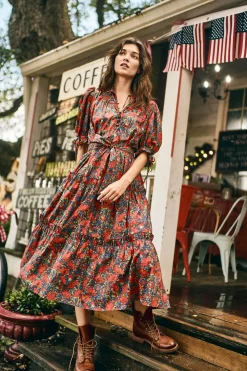 Holloway Dress in Clementina Daisy