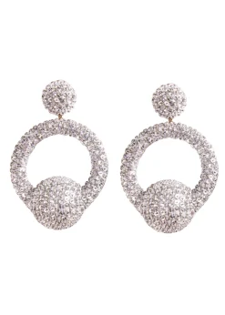 Hoop La La Earring in Crystal