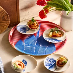 Horseshoe Crab Large Round Birchwood Tray