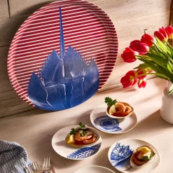 Horseshoe Crab Large Round Birchwood Tray