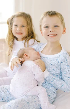 Houston Two Piece Kids Pajamas in Houston Cowgirl Pink