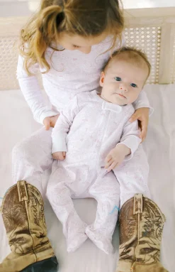 Houston Zip Baby Onesie in Houston Cowgirl Pink