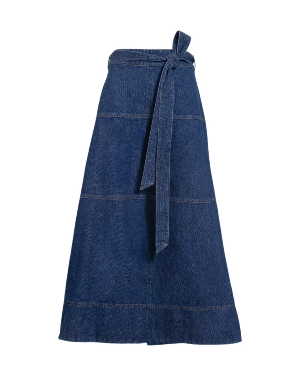 Hudley Skirt in Classic Indigo Blue