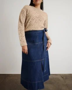 Hudley Skirt in Classic Indigo Blue