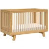 Hudson 3-in-1 Convertible Crib with Toddler Bed Conversion Kit in Honey